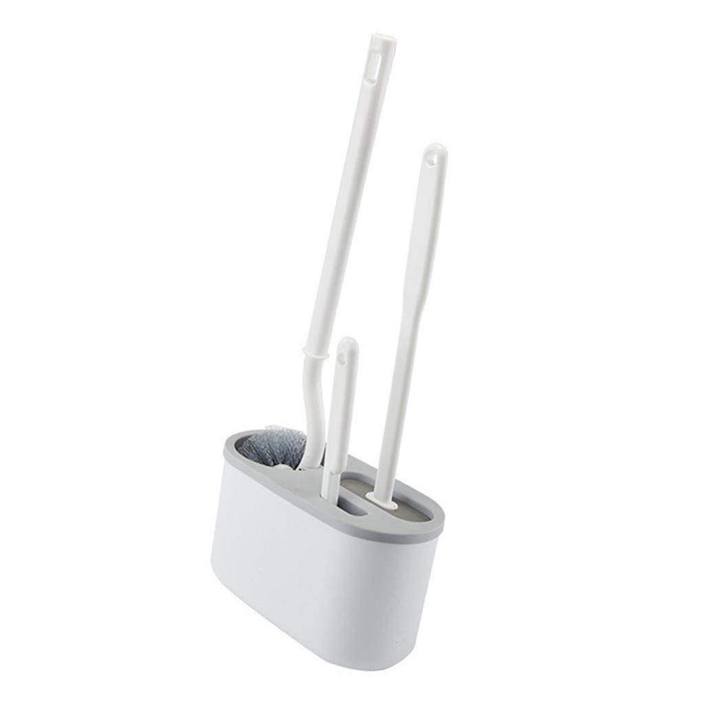 Toilet Brush Set   Handle Soft   Cleaning Brush Wall Hanging Toilet Brush Kit for Bathroom