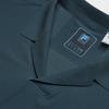 FILA Blue Casual Loose Knit Solid Comfortable Short Sleeve Polo Shirt Men tops F11M622119F-BU