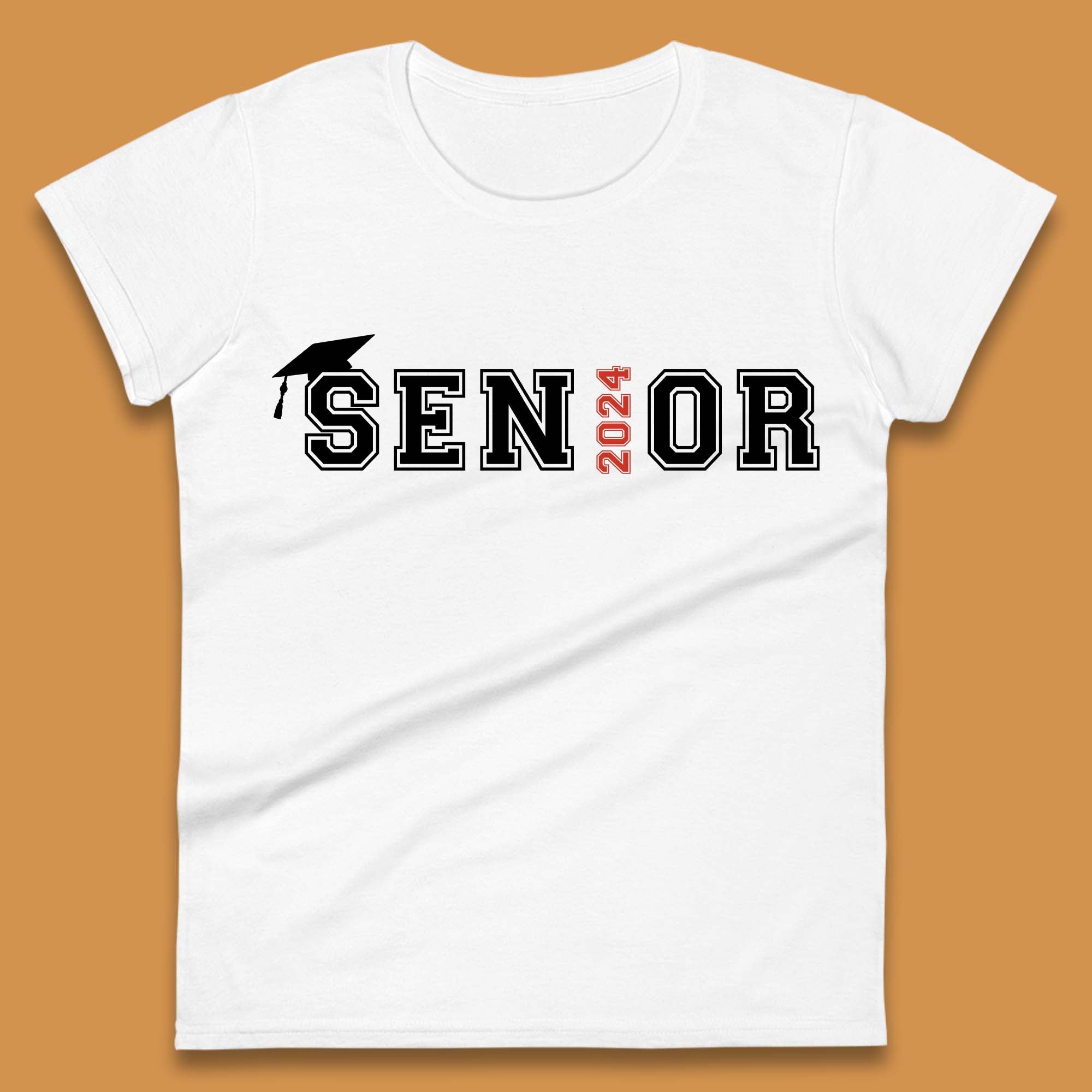Senior 2024 Womens T-Shirt Mens Tops Tees Unisex S