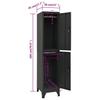 Locker Cabinet Anthracite Grey 38 x 45 x 180 cm Steel