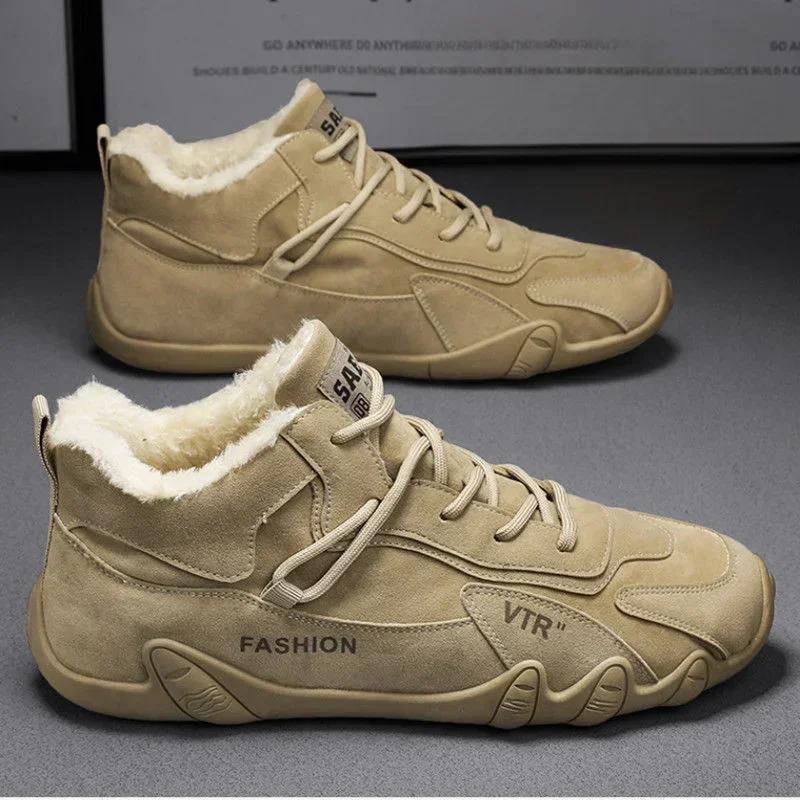 Męskie Buty Robocze z Futrem Bezpieczeństwo Przemysłowe Śniegowce dla Mężczyzn Rozmiar 44 Modne 2025 Moda Oryginalne Okazje Wyprzedaż Niska Cena Oferta Y2k