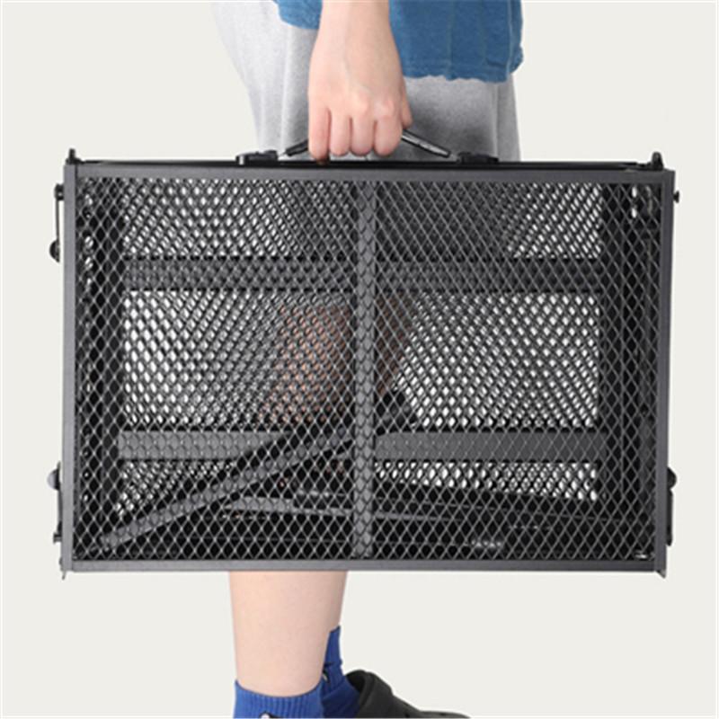 

Складной стол Маленький легкий удобный для хранения Столы для пикника на открытом воздухе Несущие алюминиевые столы для гриля, кемпинга чёрный