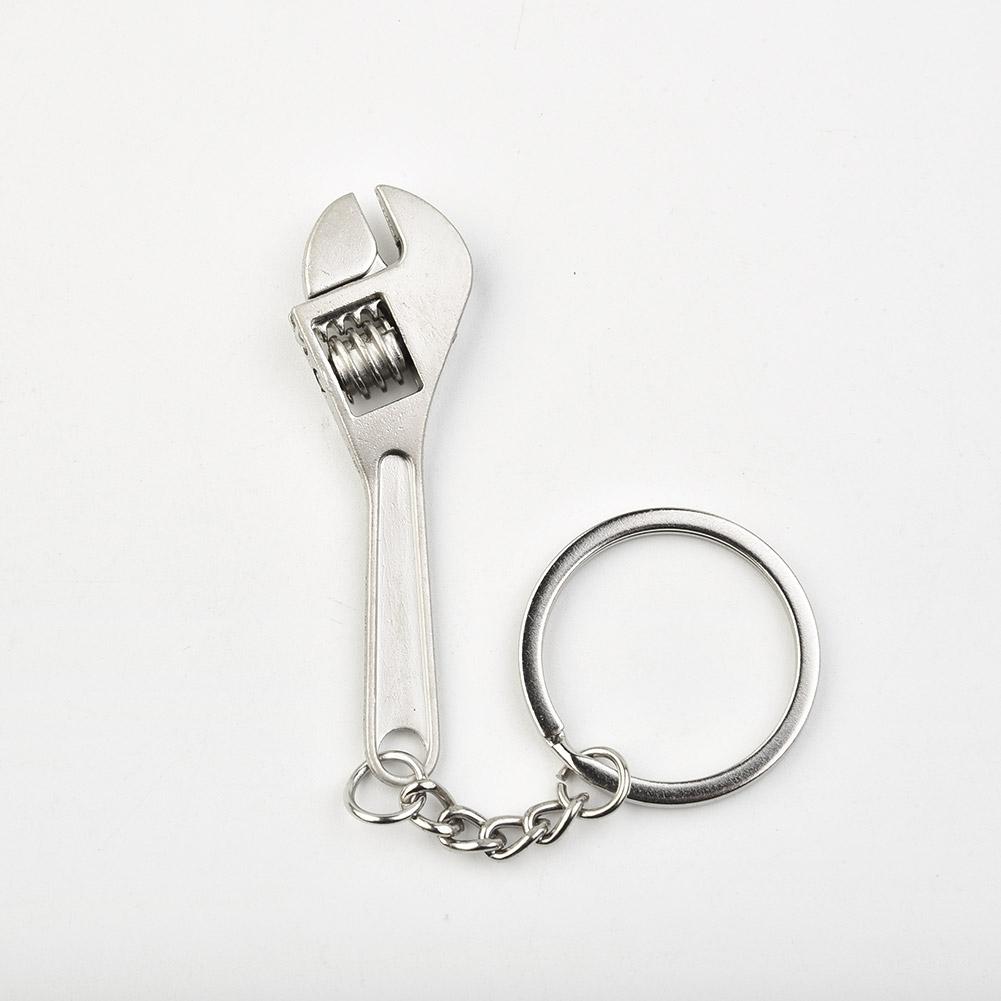 Wrench Style Keychain Fashion Silver Compact 1pc Accessories Decoration