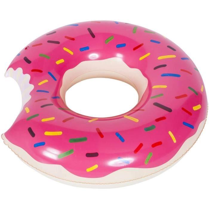 

Bouée Donut Anneau de Natation Jouet de baignade en Forme rigolote de Donut 120cm pour Adultes et Enfants Bouée d été Eau Jouet A212