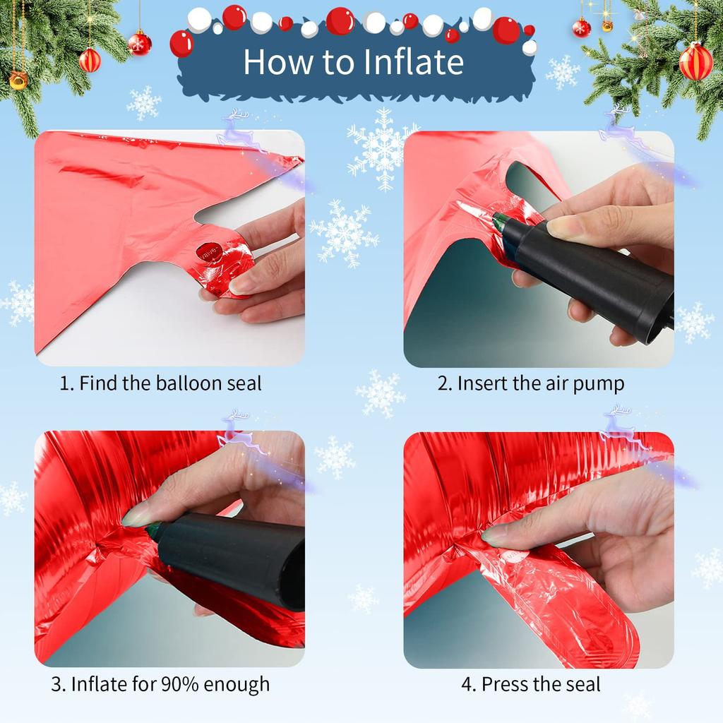 Christmas Foil Balloons Xmas Aluminum Balloons New Year Kids Gifts Toys Xmas Birthday Party Decorations