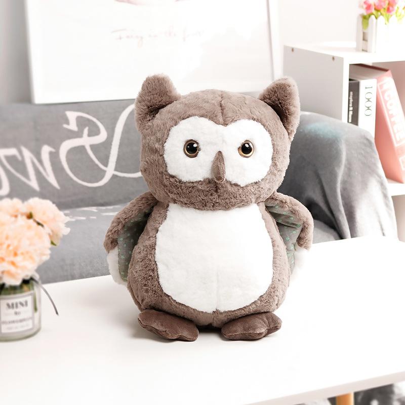 Creative Owl Doll Plush Toy Child Soothing Bed Sleeping Throw Pillow Doll Ragdoll Birthday Gift