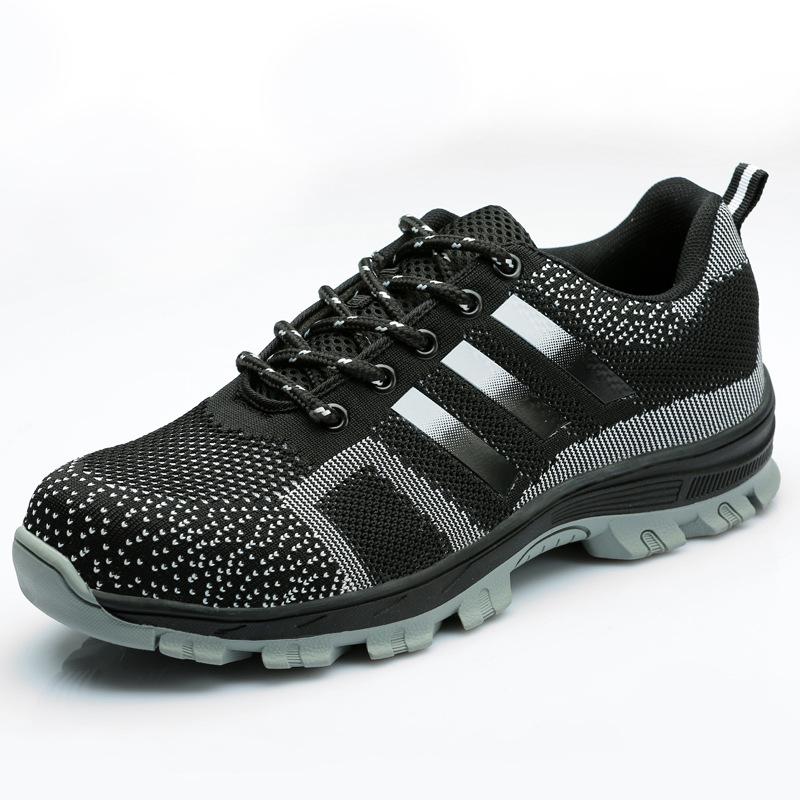 Labor Insurance Shoes, Casual Fashion, Smash-proof, Stab-resistant and Wear-resistant Work Shoes, Safety Protective Shoes