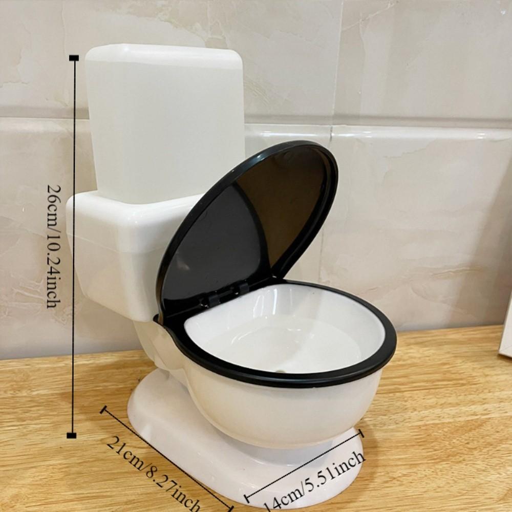 Toilet Shape Pet Water Dispenser 650 ML Detachable Cat Water Bowl with Lid Simulation Closestool Pet Food Bowl For Cats Dogs