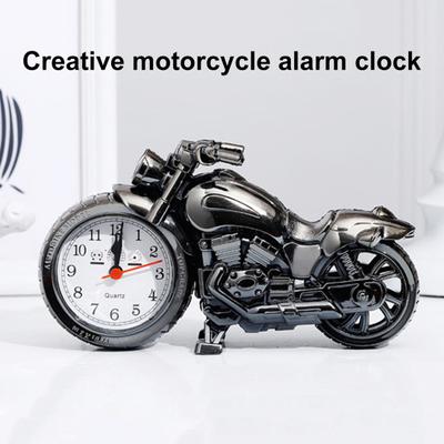 Alarm Clock Creative Motorbike Model Stylish Retro Motorcycle Model Alarm Clock for Bedroom