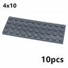 10Pcs 3030 Plate 4X10 Dots Baseplate Thin Building Blocks Educational Bricks Creative Figures Toy Children Size Compatible