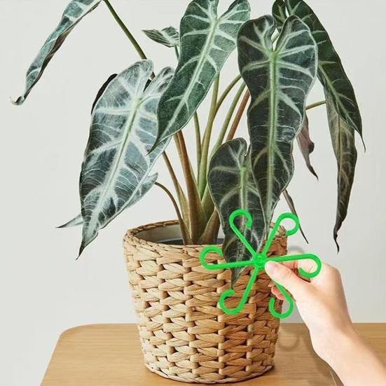 40 Stück Pflanzenständer Kunststoff Weiche Pflanzenstütze Mehrere Größen Aufrechtes Wachstum Rund Standsicherer Halter