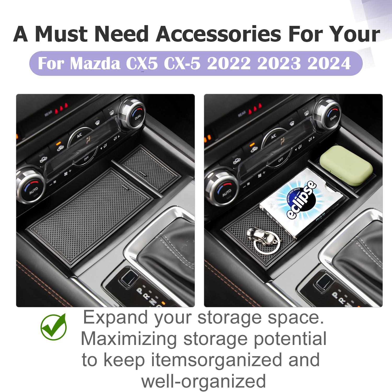 Center Console Storage Box For Mazda CX5 CX-5 2025 2025 2025 Center Console Organizer Secondary Armrest Box Car ABS Accessories