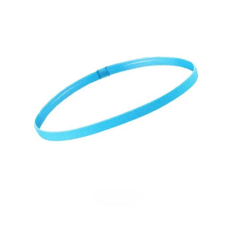 1Pcs Simple Unisex Sports Hairband Non-Slip Silicone Strip Sweat Guide Elastic Headbands Yoga Running Fitness Hair Accessories