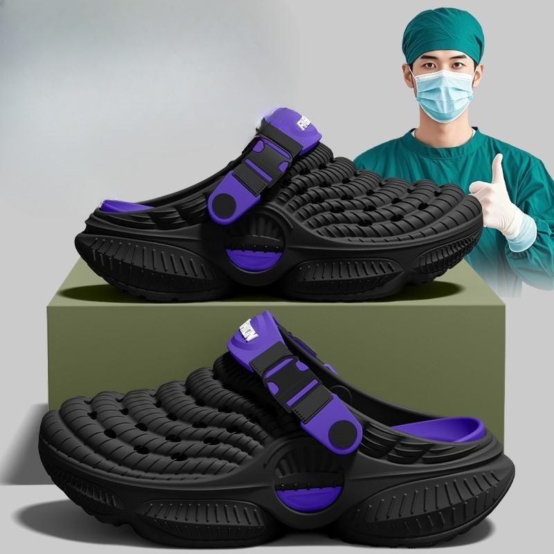 OP-Schuhe, Crocs, Rutschfeste und geruchshemmende Oberbekleidung für Krankenschwestern, Strand-Zehensandalen