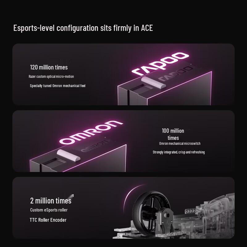 Rapoo VT3MAX II Dual 8K Wireless/Wired Gaming Mouse