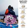 1Pc Cute Cartoon Character KikoRiki Blanket Soft Comfortable Polyester Blanket All Season Warm Throw Bedroom Office Outdoor Use Perfect Christmas Gift