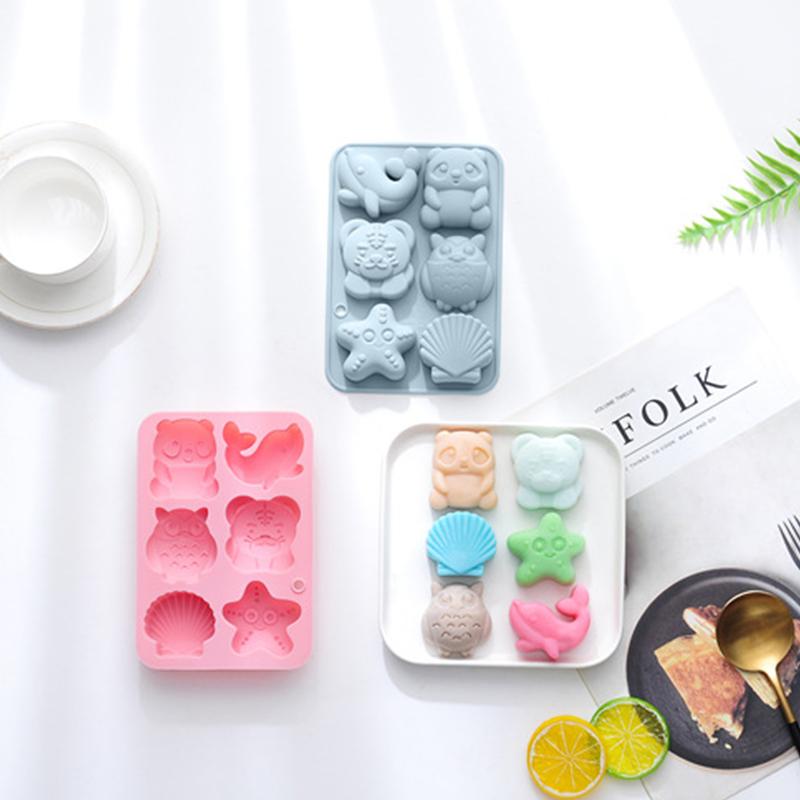 Chocolate Mold Owl Tiger Dolphin Silicone Mold For Cake Gummy Jello Ice Cube Crayon, Cake Decoration Soap Mold