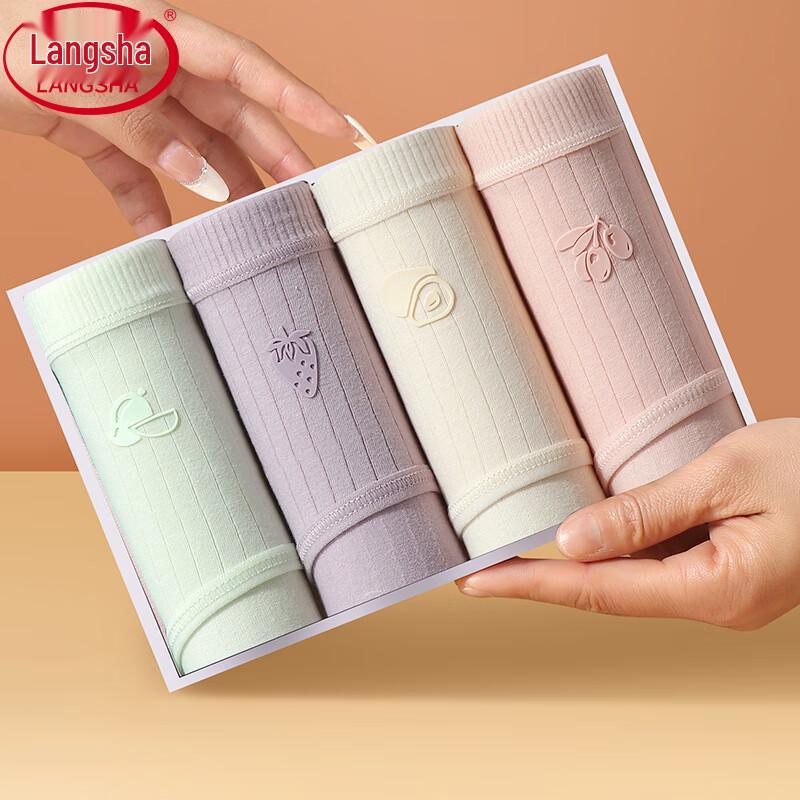 Lonsa Women s Pure Cotton Breathable Briefs (4-Pack) 170
