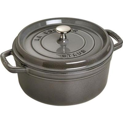 STAUB 405002460 - Round Cocotte - Ø 24 Cm - Graphite Grey