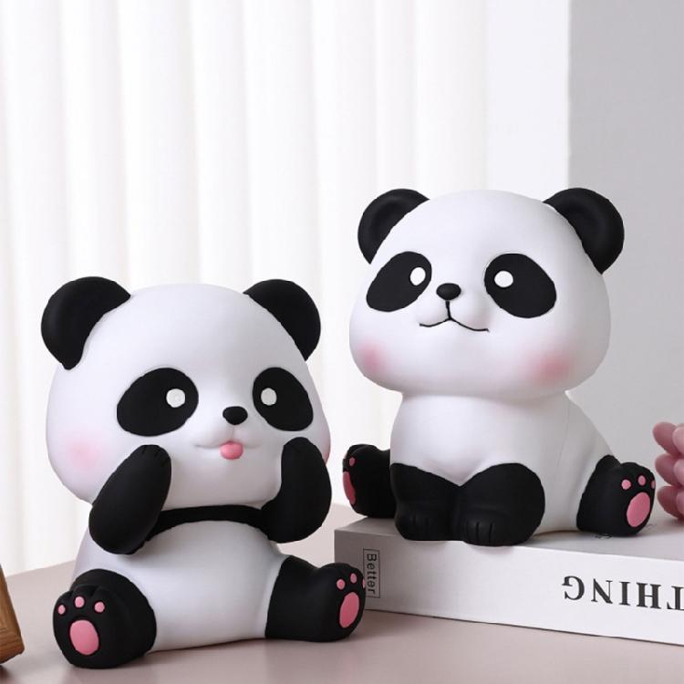 Convenient Coin Collector Animal Shaped Money Saving Jar Panda Piggy Banks Decor