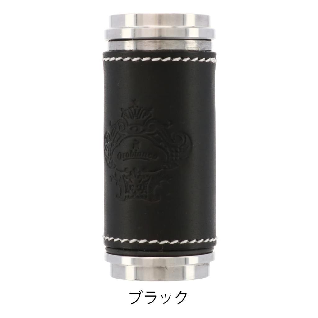 Orobianco Portable Ashtray, Stylish Genuine Leather, Men's, ORA-001, Made in Japan, Brown Cowhide Leather