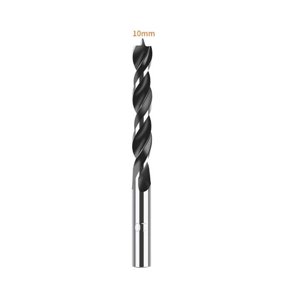 1pc Threepoint Wood Drill Bit High Carbon Steel Spiral 3 10mm Diameter & Length