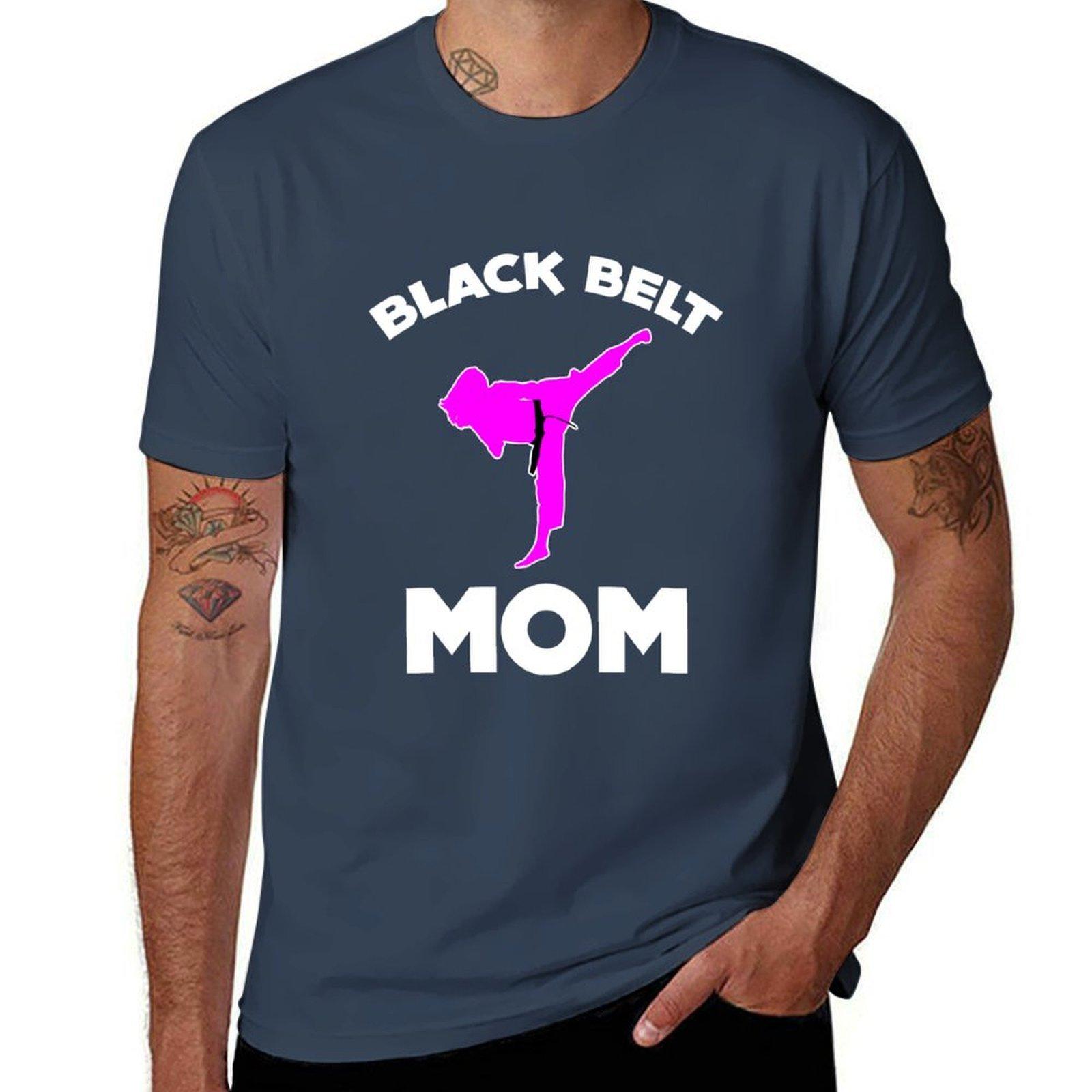 Black Belt Mom Tshirt Modern Style Print Tshirt S