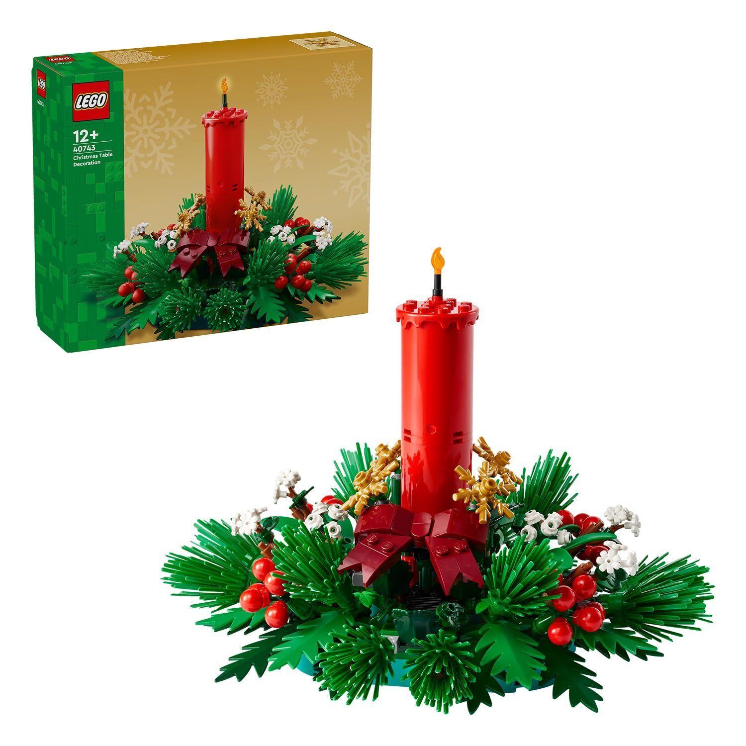 LEGO Iconic 40743 Weihnachtsgesteck Bausatz, Weihnachten Weihnachtskranz - Bild 21