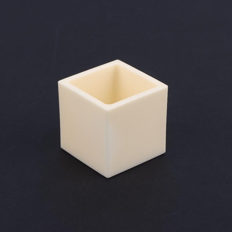 1Pcs High Purity High Temperature Resistant Multiple Sizes Ceramic Crucible 99% Alumina Square Crucible For Laboratory