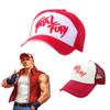 Fatal Fury Terry Bogard Bestickte Baumwoll-Baseballkappe Hip Hop Style