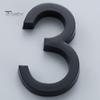 Modern 3D House Numbers Heavy Duty Rust-proof Simple Installation Modern House Address Numbers for Outside Home Front Door