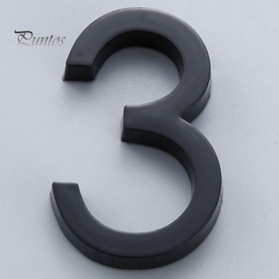 Modern 3D House Numbers Heavy Duty Rust-proof Simple Installation Modern House Address Numbers for Outside Home Front Door