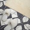 Self-adhesive Vinyl Flooring with Graphics for the Kitchen 100x50 Cm Geometric Marble Pattern