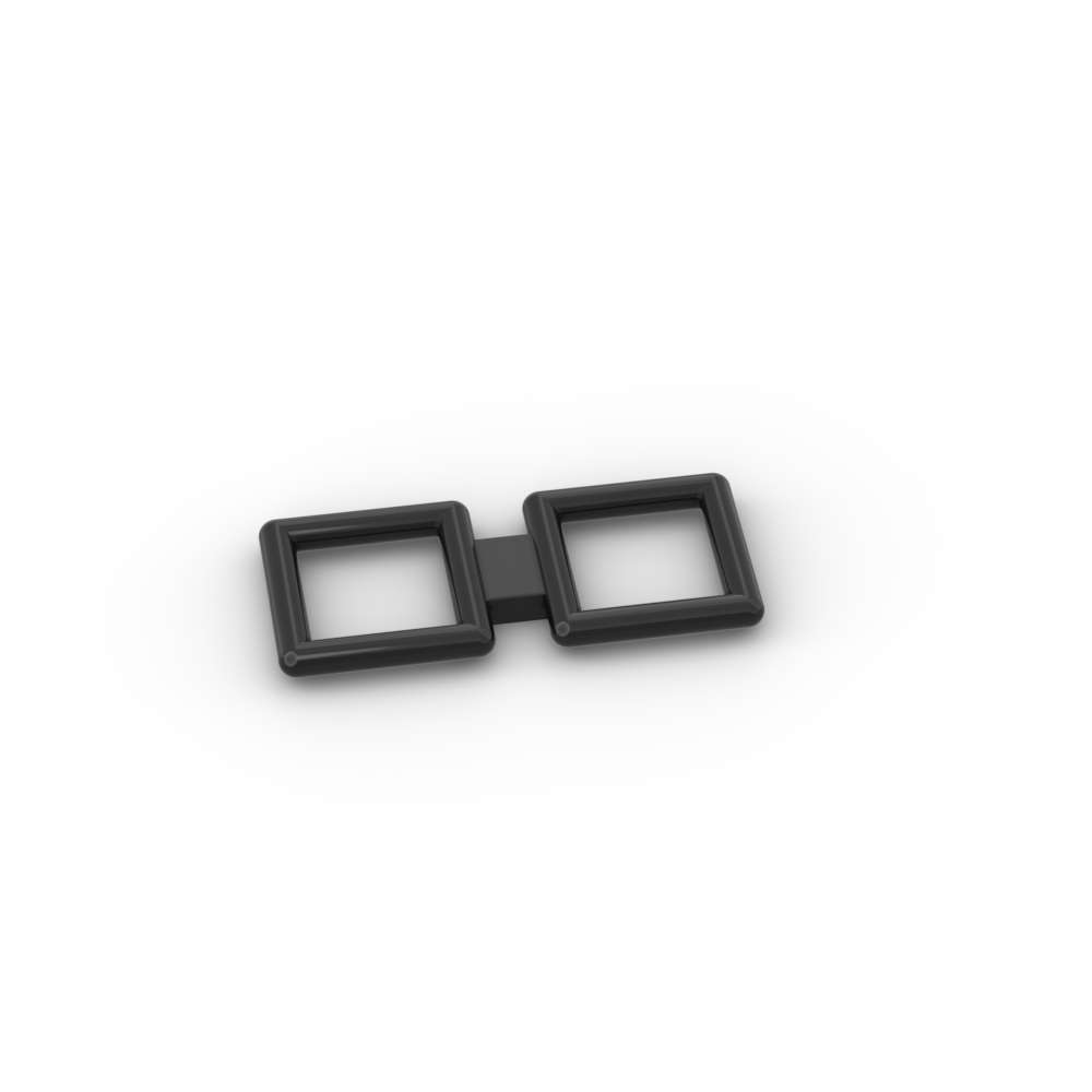 MOC 10PCS 35366 Bar Two Squares Constructing Blocks Kit Brickheadz Glasses Character Bricks Particle DIY Toys Children Birthday Present