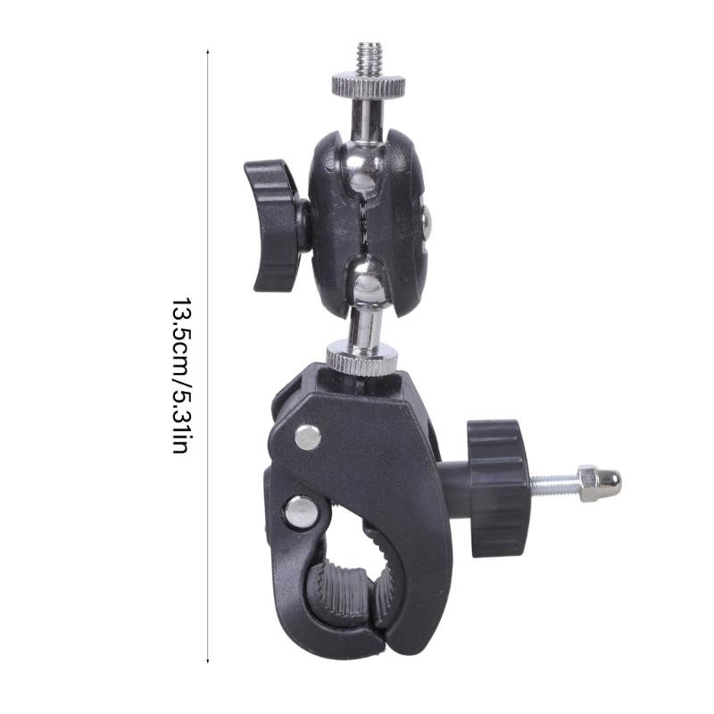 Photography Metal Clamp Mount With 360Swivel Ball Head For DSLR Cameras Smartphones Studio Lighting Tripod Equipment