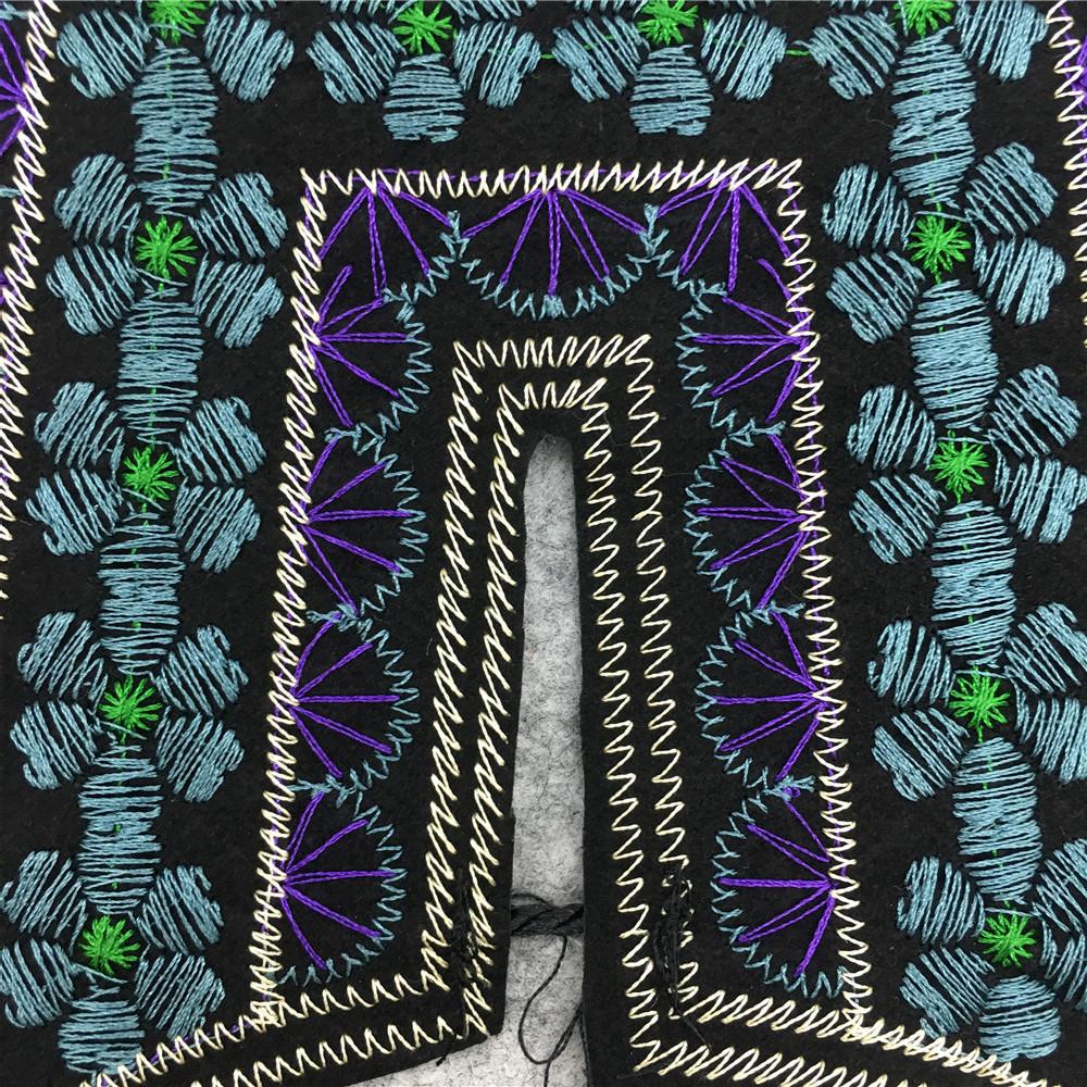 Embroidery Color Lace Collar Ethnic Style Diy Lace-Up Lace False Collar Dress Accessories