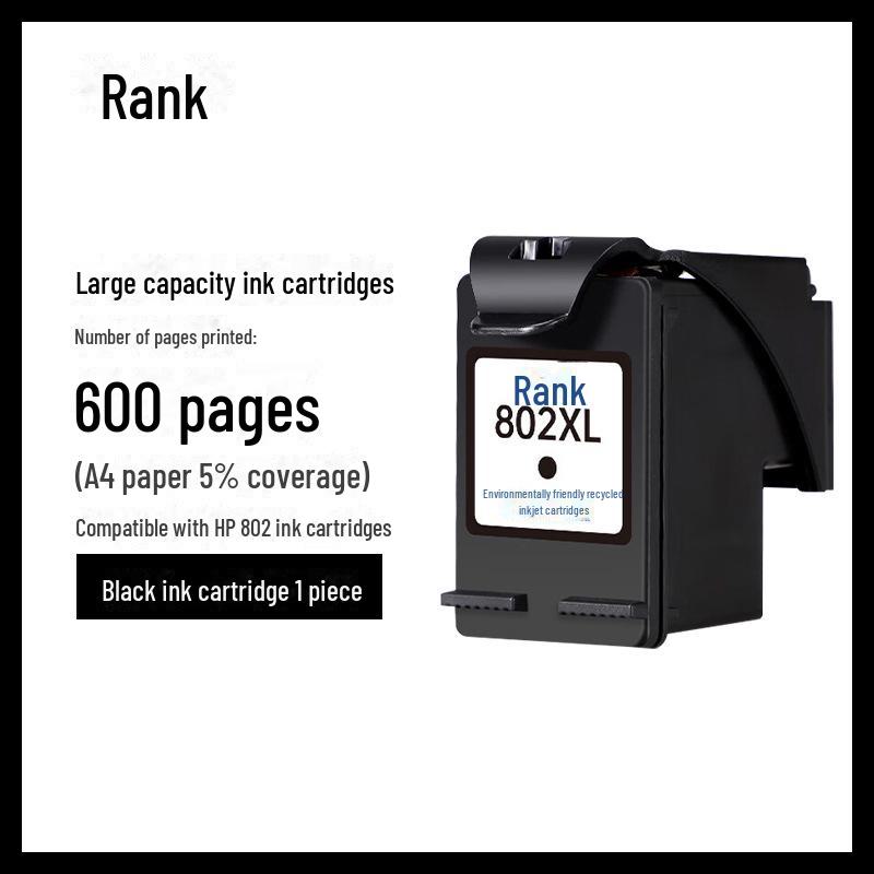 Gezhige Compatible with HP 802 Ink Cartridges for DeskJet 1050, 1510, 1000, 1010, 1511.