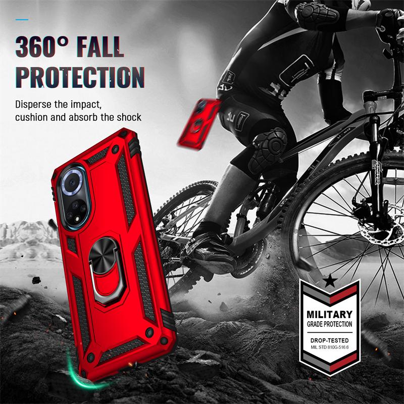 For Hauwei Nova 9 Case Shockproof Armor Car Magnetic Ring Holder Phone Case For Huawei Nova 9 SE Huawey Nova9se Stand Back Cover