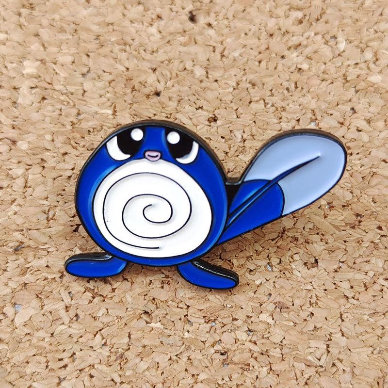 Poliwag Anime Brooch For Backpacks Enamel Pin Tadpole Metal Brooch Pin For Women Badges Pin Brooches Jewelry Accessories