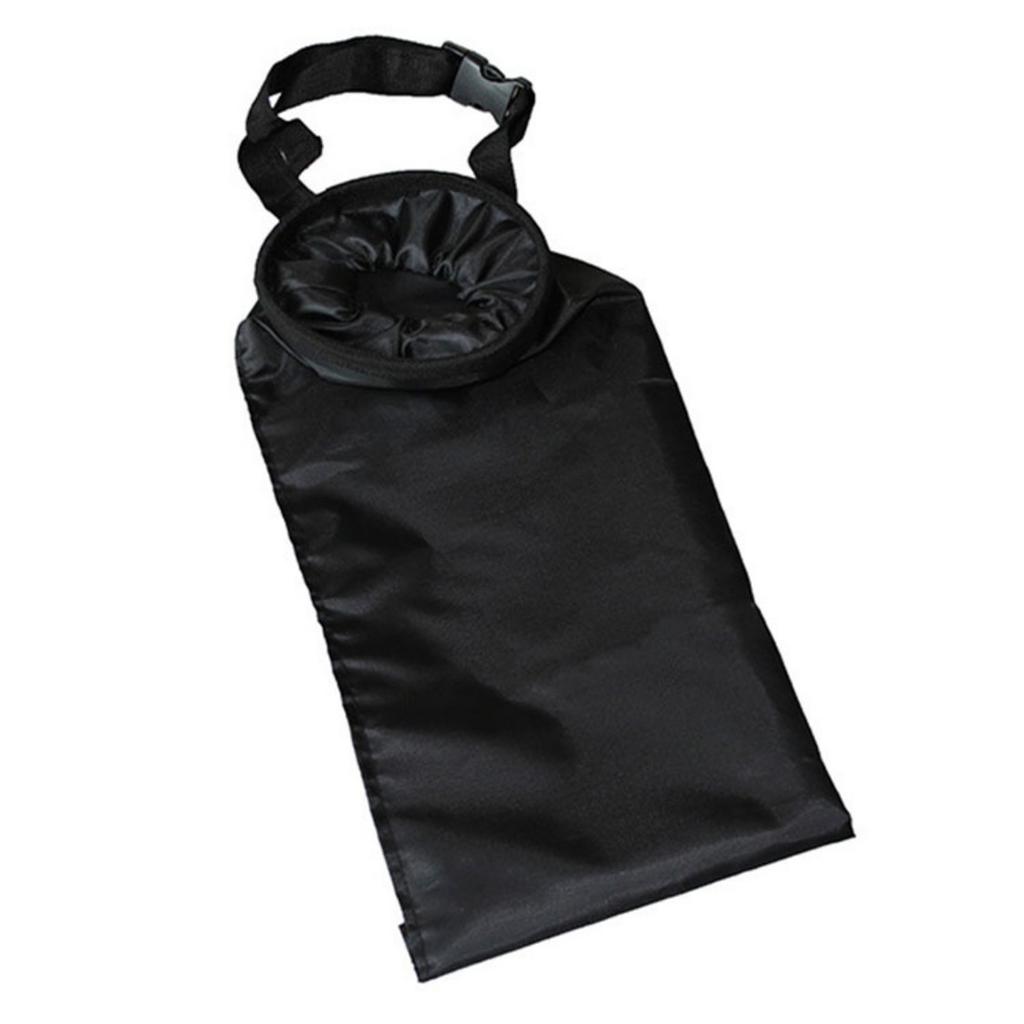 Car Garbage Bag Foldable Oxford Cloth Multifunction Ingenious Hanging Car Trash Bag Black Black