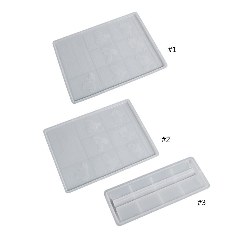 Personalized Epoxy Molds Hand Washing Method Square Silicone Mold for Epoxy Casting DIY Craft Home Table Decor Handmade