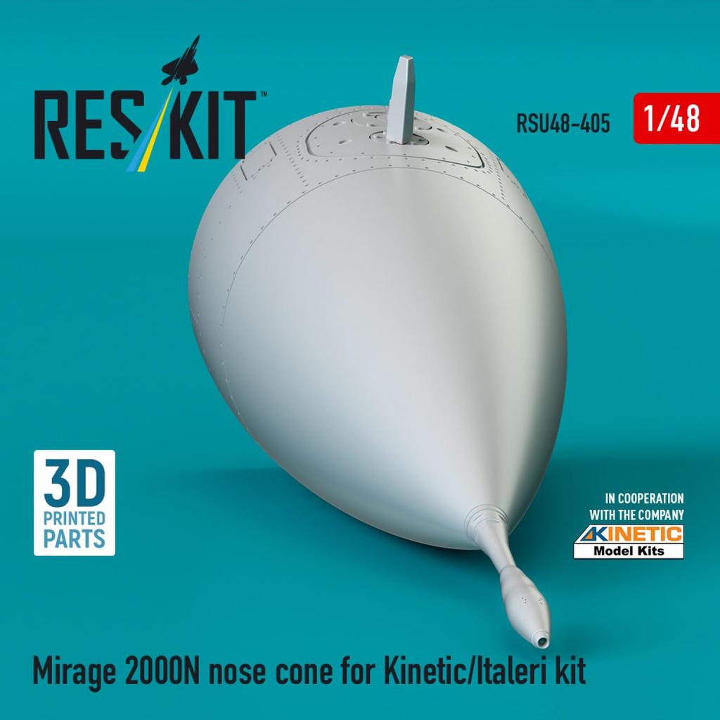 Reskit Mirage 2000N Radome Plastic Model Kit Parts 1/48 (for Kinetic/Italeri) RSKU48-0405 (Airplane)