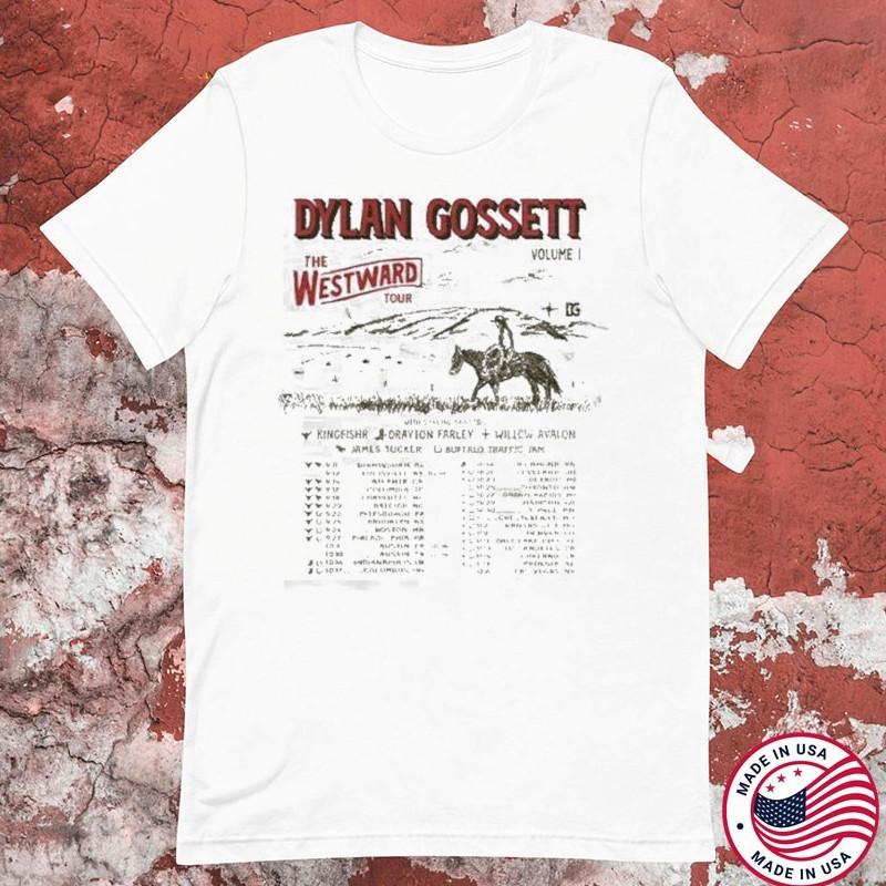 Dylan Gossett The Westward Tour 2025 Date T-shirt, Size S-4XL