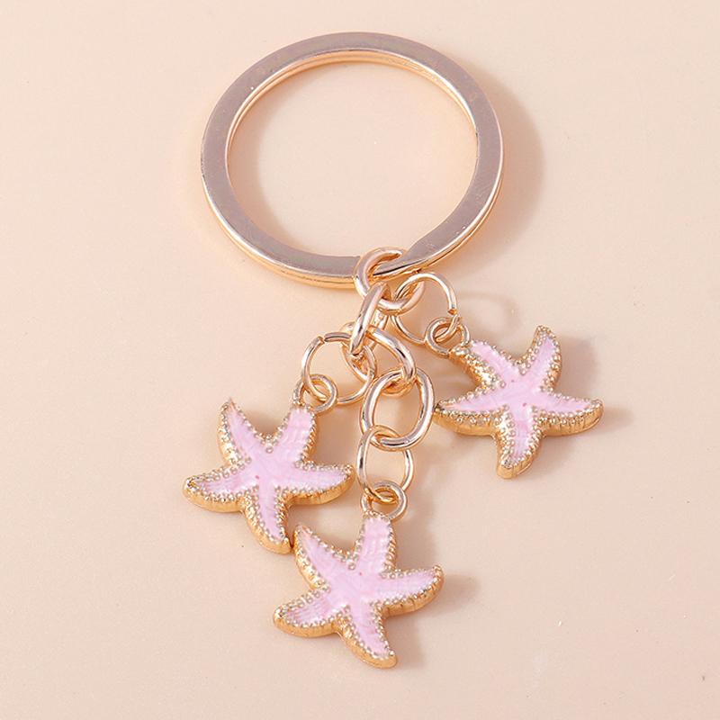 Aihua Cute Keychain Y2K Summer Beach Pearl Shell Key Chains For Women Girls Handbag Pendants Keyring Ocean Vacation Jewelry Gift