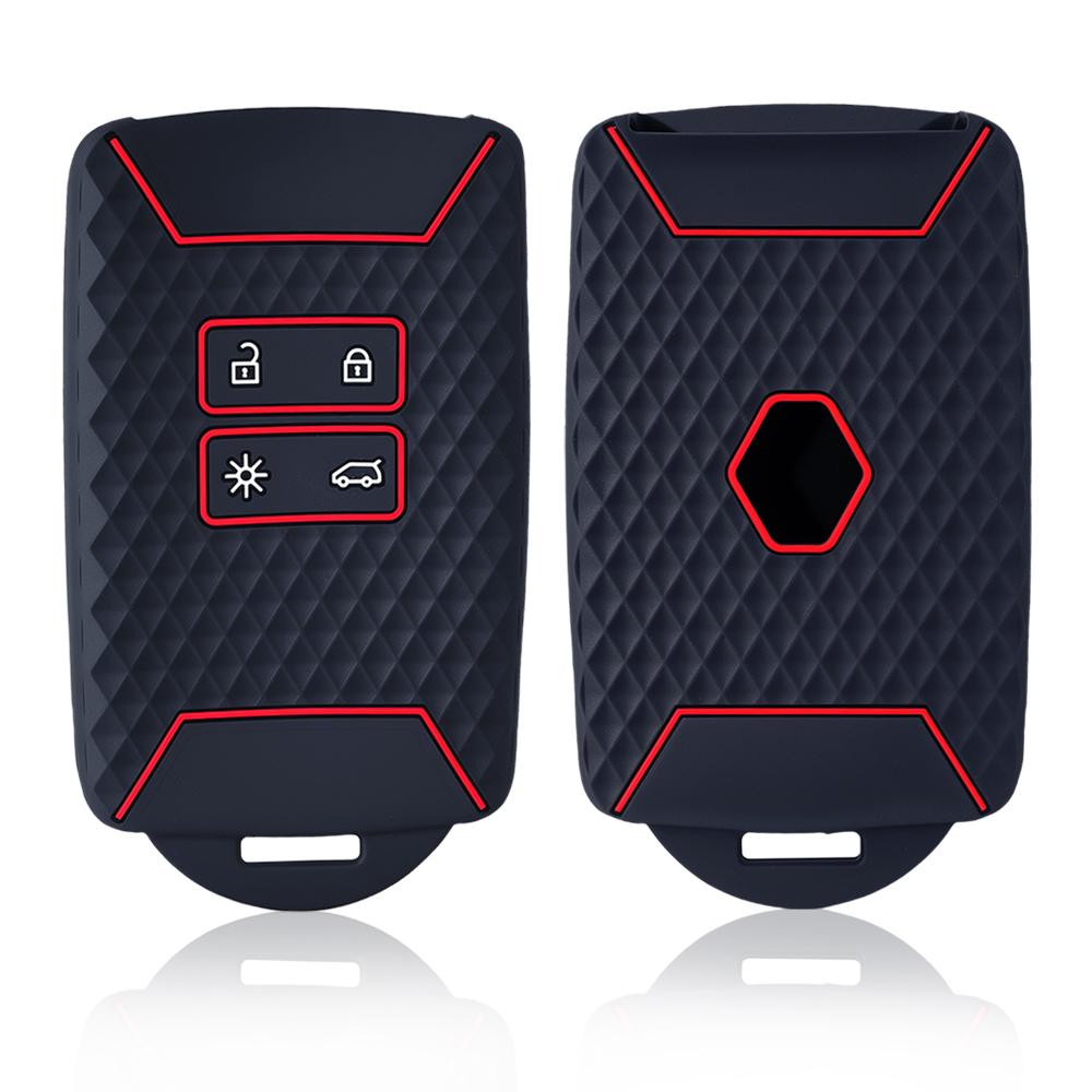 Silicone Car Key Case Cover Fob for Renault Captur Megane Talisman Espace Clio Zoe Koleos Scenic 4 Arkana Dacia Sandero Card