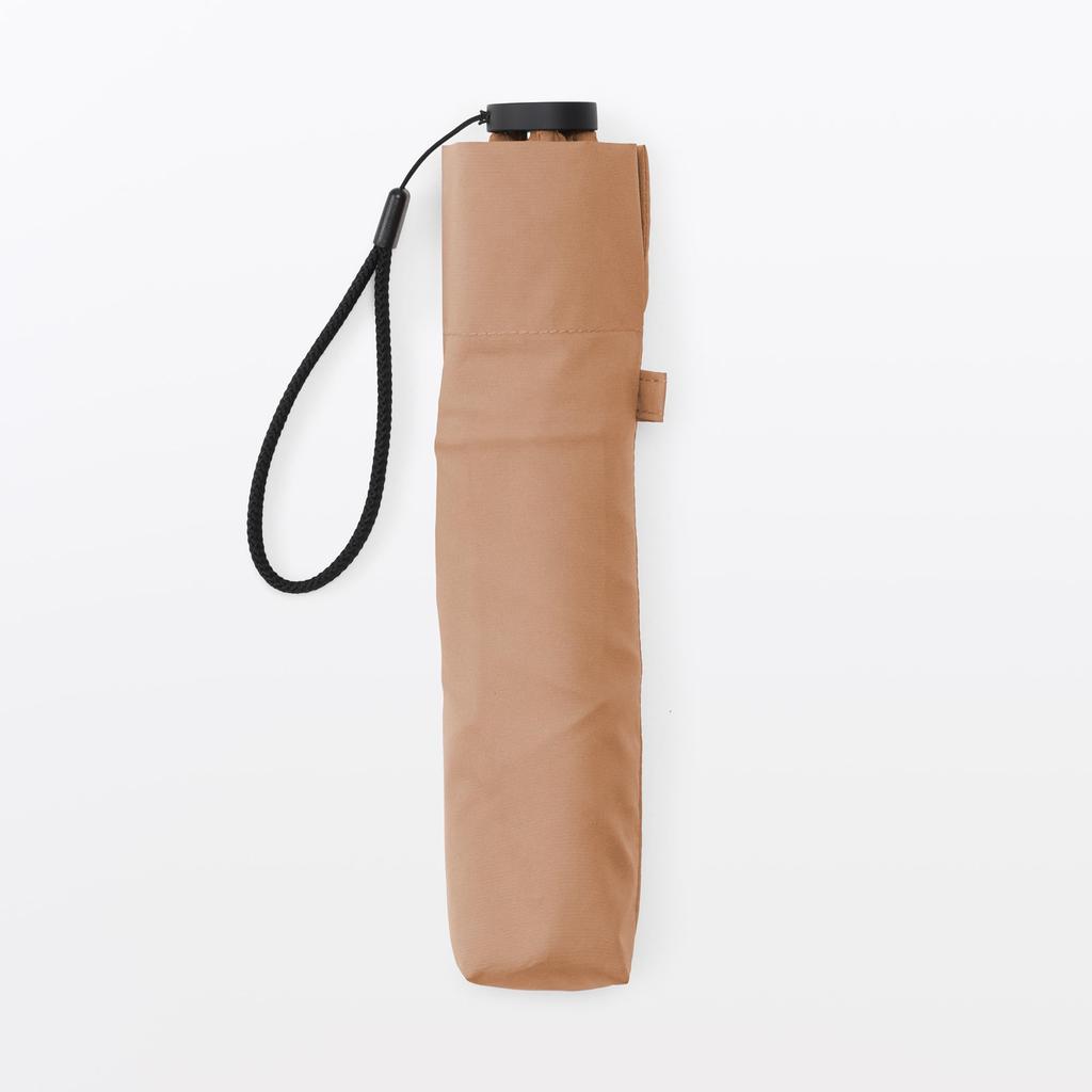 MUJI Lightweight Folding Umbrella for Sun and Unisex Light 50cm Rain, Adult, DEA03A6S, Orange,