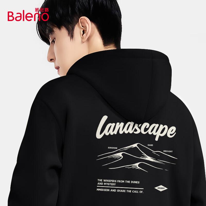 Толстовка с капюшоном Baleno Unisex 2025 Осень L чёрный