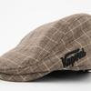 Plaid Dickon Beret with Embroidered Logo Man