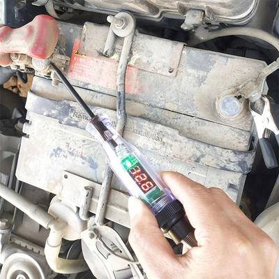 3V-120V Automotive Circuit Test Pen LED Digital Voltage Display Long Probe Circuit Detector Check Vehicle Circuit Telescoping