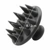 Shimomura Kihan Silicone Shampoo Brush in for Men and Hair Pore Dark 34337 [Made Japan] Women, Washing, Scalp, Massage, Gray,
